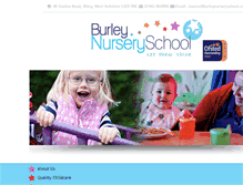 Tablet Screenshot of burleynurseryschool.com